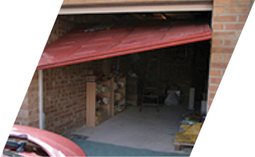 Broken garage door